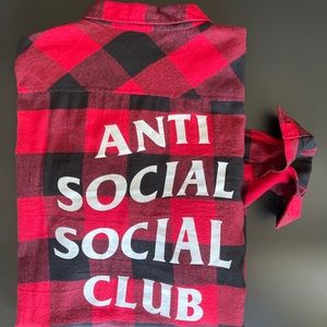 Anti Social Social Club ASSC og Buffalo check button down XXL